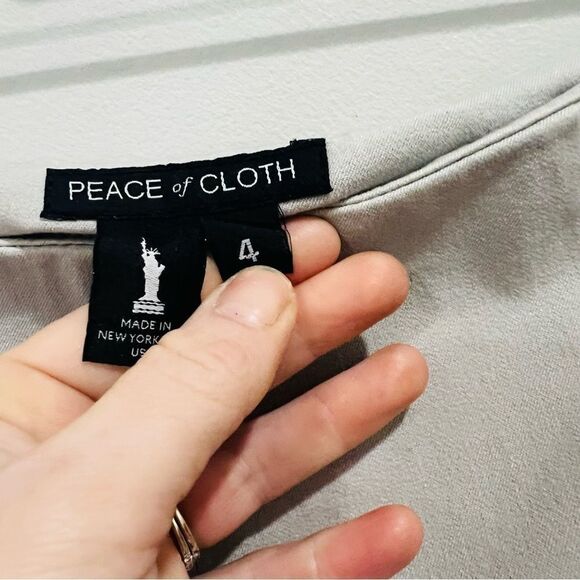 Peace of Cloth Lisa Pant in Dove Gray Ankle Trousers Size 4 - Picture 6 of 10